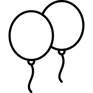 balonlar web simgesi basit tasarım