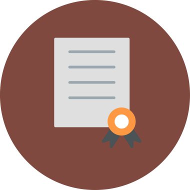 Bir belge simgesinin vektör illüstrasyonu