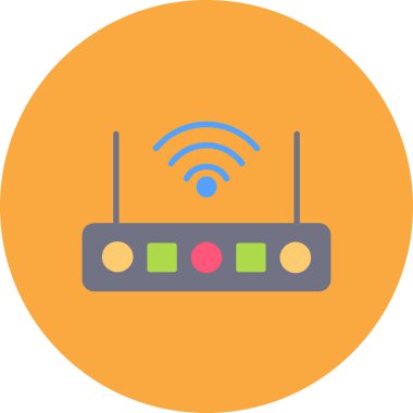 Kablosuz. Web basit illüstrasyonu