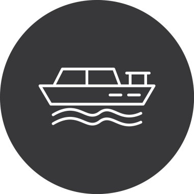 Tekne vektör simgesi. Web ve grafik tasarımı için illüstrasyon vektörü.