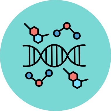 vektör DNA simgesi illüstrasyonu