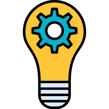 Fikir simgesi vektör illüstrasyonu