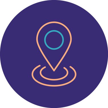 Harita işaretleyici vektör illüstrasyonuName