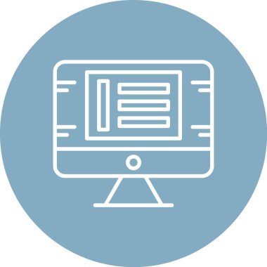 Web simgesi vektör illüstrasyonu