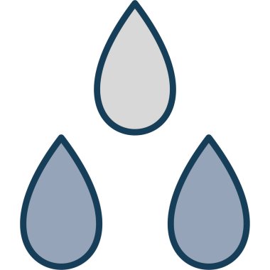 Su damla vektör simge düzenlenebilir