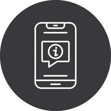 ileti ikonu vektör illüstrasyonu