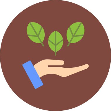 ekoloji ikonu vektör illüstrasyonu