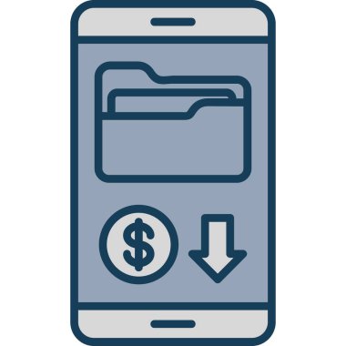 mobil bankacılık vektör çizim tasarım