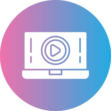 Bilgisayar. Web simgesi basit illüstrasyon