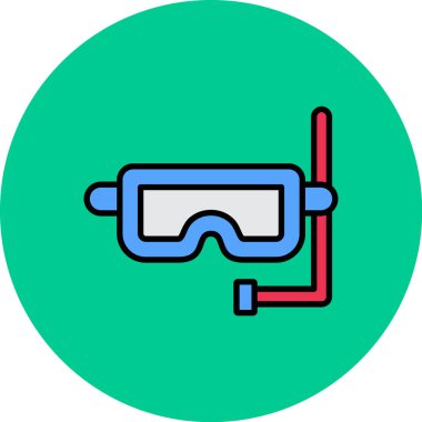 Gözlük simgesi vektör çizim