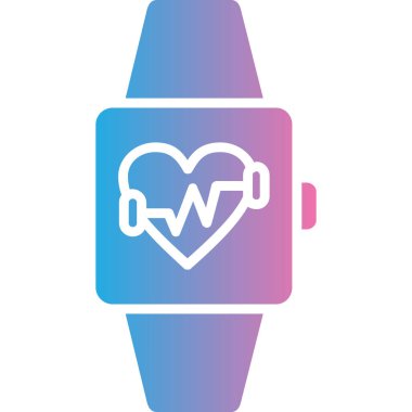 vektör akıllı kalp simgesi