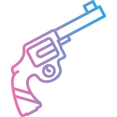 Silah. Web simgesi basit illüstrasyon