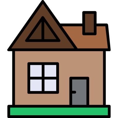 ev simgesi vektör illüstrasyonu