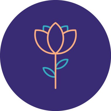 Çiçeğin vektör illüstrasyonu