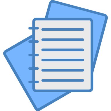 belge kağıt dizin simgesi düz biçimli