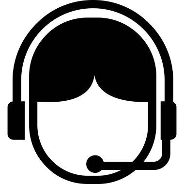 Çağrı merkezi müşteri simgesi ana hat biçiminde