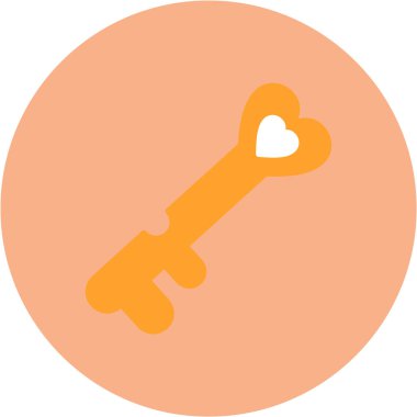 Anahtar. Web simgesi basit illüstrasyon