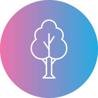 Eşsiz Ağaç Vektörü Kabartma Simgesi