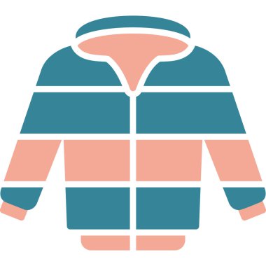 giysi ceketi moda simgesi düz stil