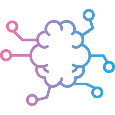 Beynin bir bulutunun vektör çizimi