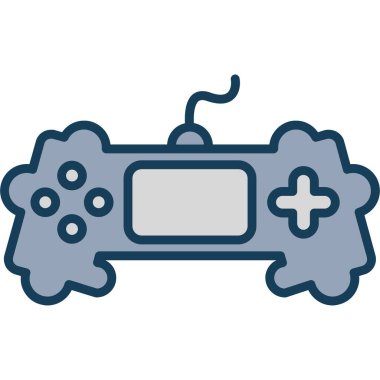 Video oyunu simgesi vektör çizimi tasarımı