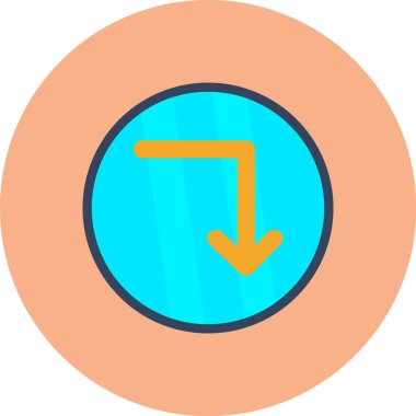 Ok. Web simgesi basit illüstrasyon