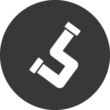 Bir harfin vektör illüstrasyonu