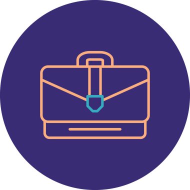 Çanta. Web simgesi basit illüstrasyon