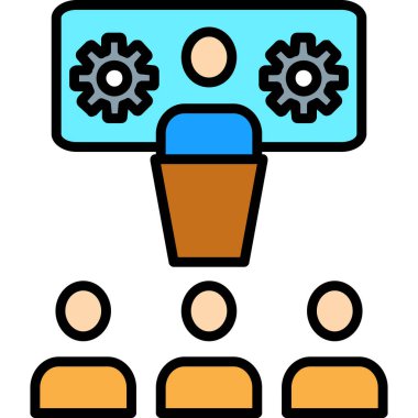 İnsanlar takım vektör simgesi modern basit vektör illüstrasyonu