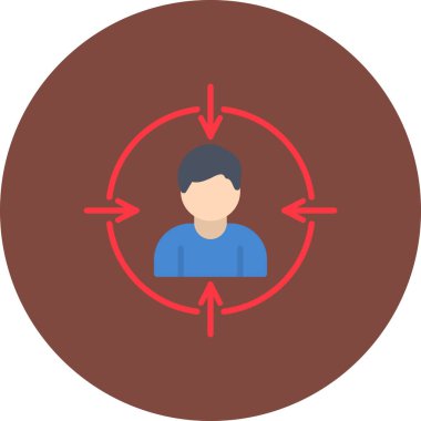 insanlar düz vektör simgesi