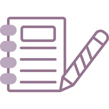 Kalem. Web simgesi basit illüstrasyon