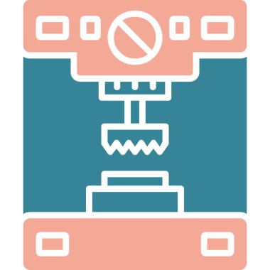 Fabrika simgesi vektör illüstrasyonu