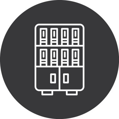 Sunucu. Web simgesi basit illüstrasyon