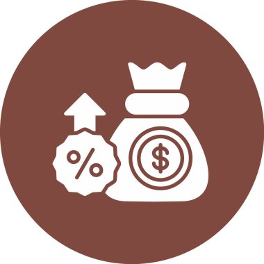 İş ve finans ikonu. vektör