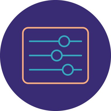 Lcd vektörü simgesi, illüstrasyon