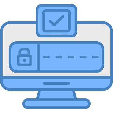 internet parola güvenlik simgesi