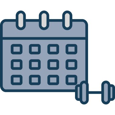 vektör Takvimi Simgesi illüstrasyonu