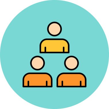 grup insanlarının grup simgesi - ana hatlar biçimi