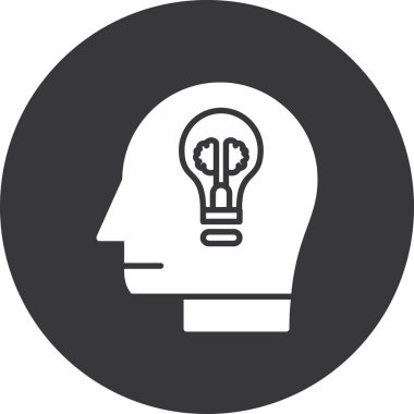 Bir fikrim var. Web simgesi basit illüstrasyon