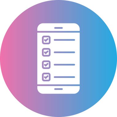 Kontrol listesi. Web simgesi basit illüstrasyon