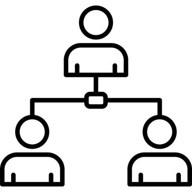 hiyerarşi. Web simgesi basit illüstrasyon