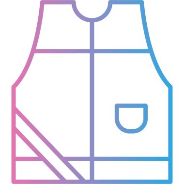 Sırt çantası simgesinin vektör çizimi