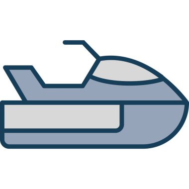 askeri düzlem vektör çizgisi simgesi