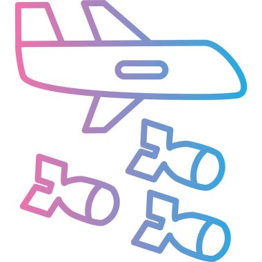 Uçak vektör simgesi