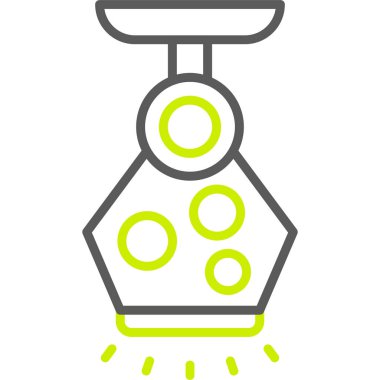 Bir kimyasal deney simgesinin vektör çizimi