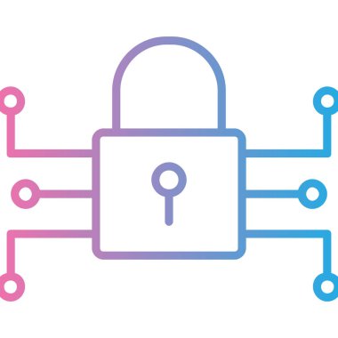 asma kilit ikon vektör çizimi