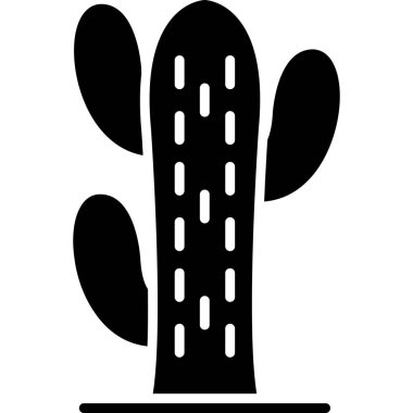 Kaktüs. Web simgesi basit illüstrasyon