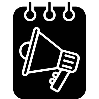 duyuru megafon simgesi, modern tarz