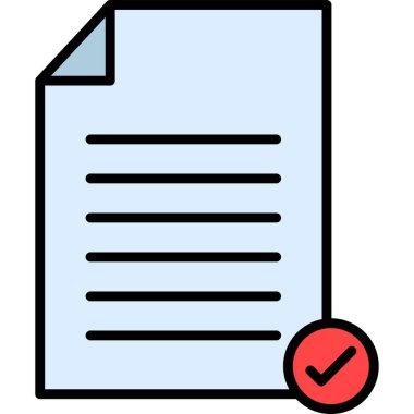 kontrol listesi simgesi vektör illüstrasyonu