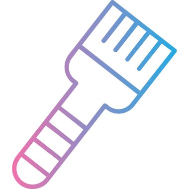 Fırça simgesi vektör illüstrasyonu